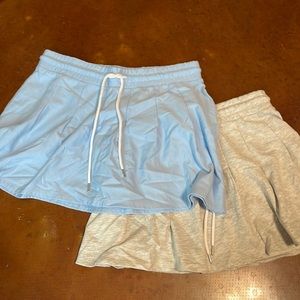 Set of two pleated skirts